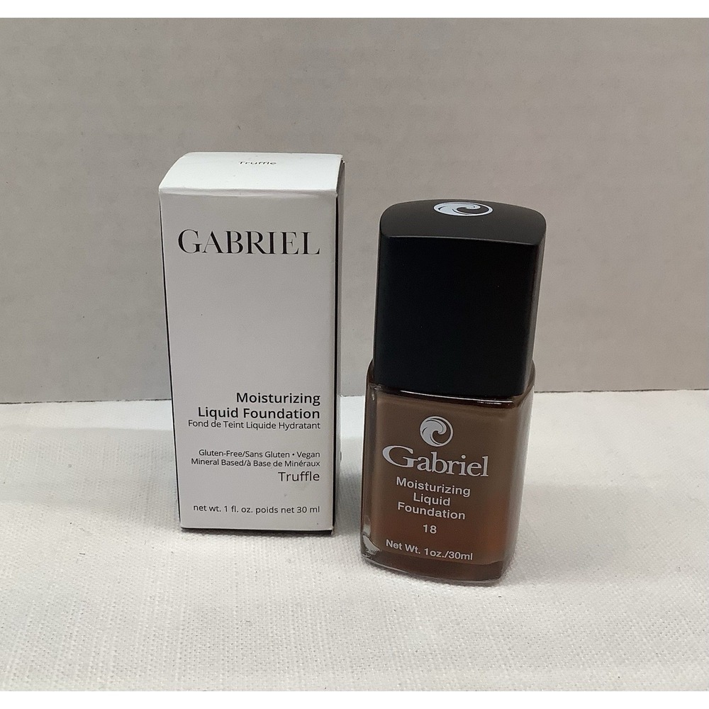Gabriel Moisturizing Liquid Foundation Makeup Dark To Deep Complexion 1oz New